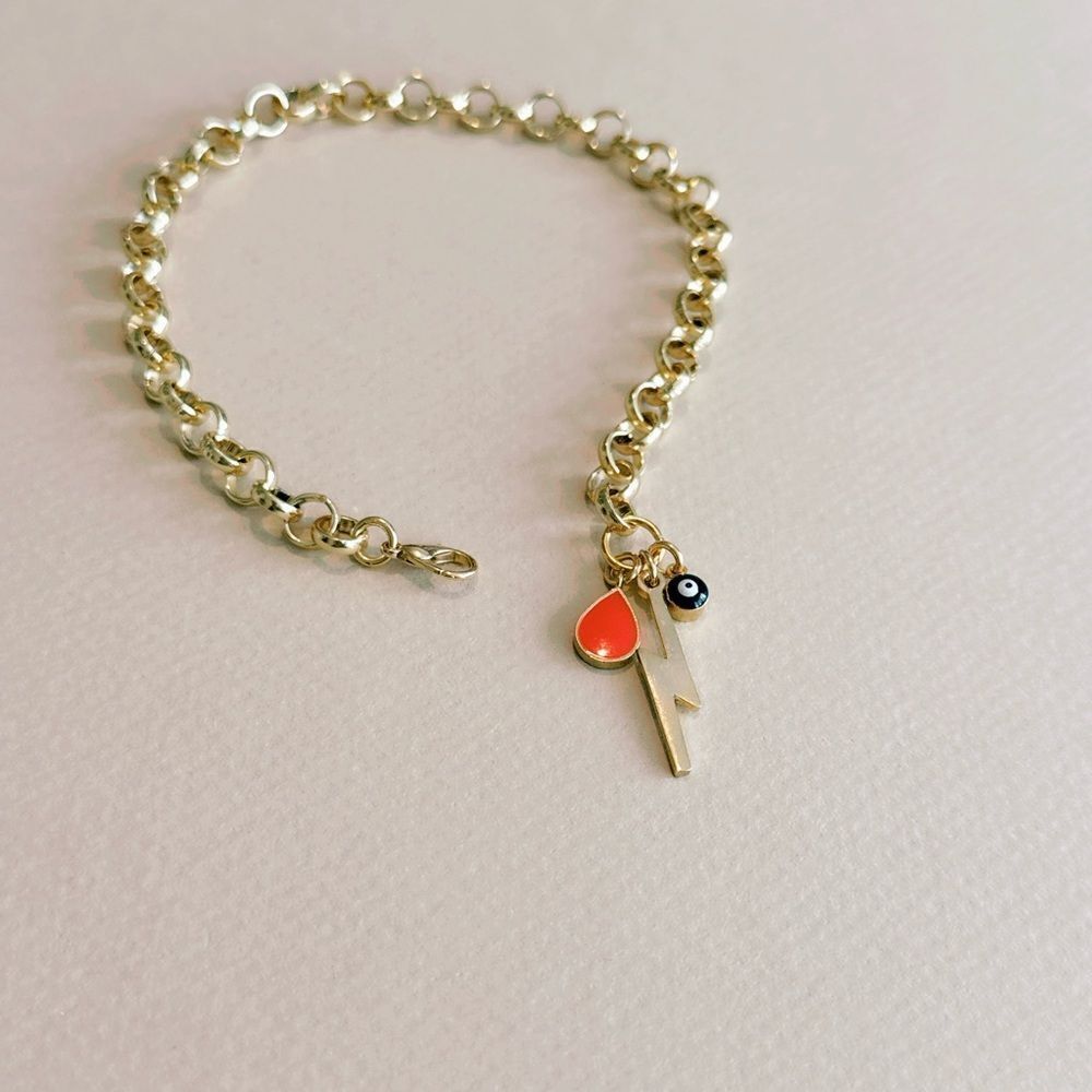 Evil eye anklet R822 - Picture 2 of 4